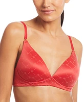 Lauren Ralph Comfort Collection Repeat-Logo Wireless T-Shirt Bra, 4L0069