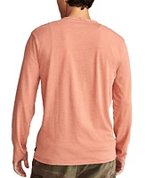 Lucky Brand Men's Long Sleeve Burnout Notch Shirt