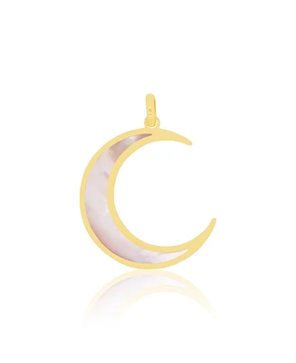 The Lovery Mother of Pearl Crescent Moon Charm