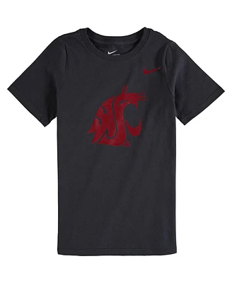Nike Big Boys and Girls Anthracite Washington State Cougars Cotton Logo T-Shirt