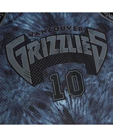 Mitchell & Ness Men's Mike Bibby Black Vancouver Grizzlies Hardwood Classics 1998/99 Tie-Dye Swingman Jersey