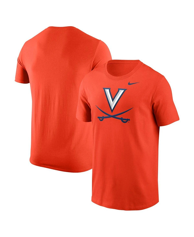 Nike Men's Orange Virginia Cavaliers Logo T-Shirt