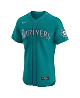 Nike Men's Aqua Seattle Mariners Alternate Vapor Premier Elite Patch Jersey