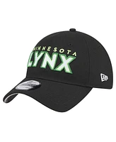 New Era Men's and Women's Black Minnesota Lynx Rebel Series 9TWENTY Adjustable Hat