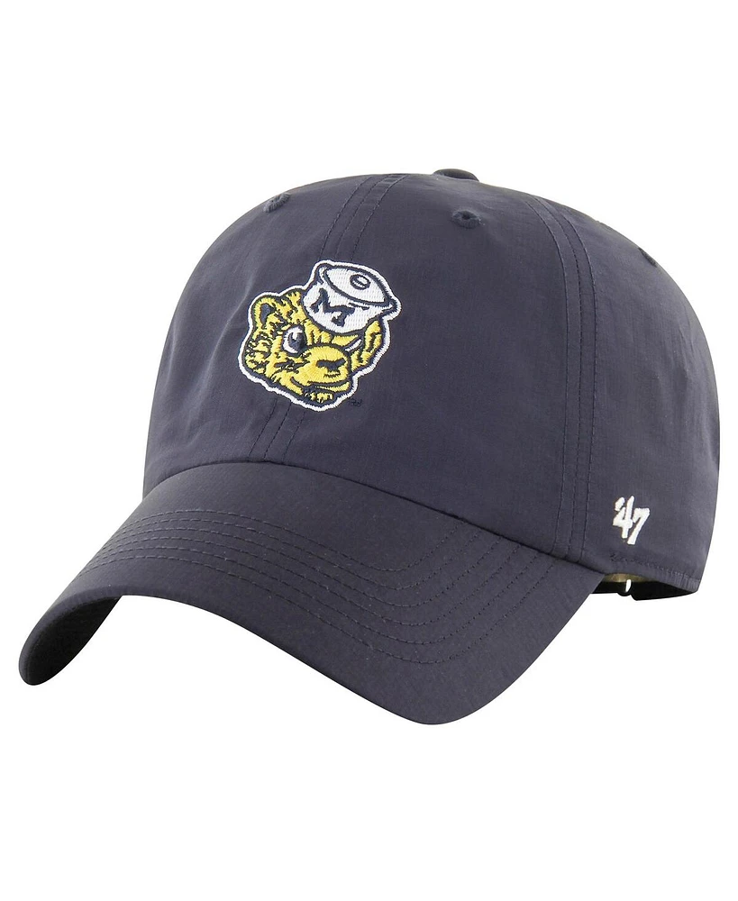 '47 Brand Men's Navy Michigan Wolverines Clean Up brrr Adjustable Hat