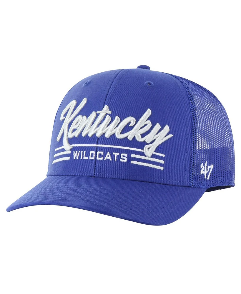 '47 Brand Men's Royal Kentucky Wildcats Garner Trucker Adjustable Hat