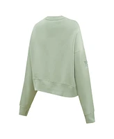 Pro Standard Women's Light Green New York Giants Neutral Pullover Sweatshirt