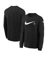 Nike Big Boys and Girls Black New Orleans Pelicans Swoosh Long Sleeve T-Shirt