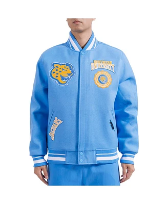 Pro Standard Men's Light Blue Southern University Jaguars Crest Wool Full-Zip Jacket