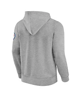 Fanatics Men's Heather Gray New England Patriots Label Maker Pullover Hoodie