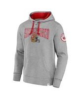 Fanatics Men's Heather Gray San Francisco 49ers Label Maker Pullover Hoodie