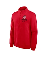 Nike Men's Scarlet Ohio State Buckeyes Primetime Club Half-Zip Sweatshirt