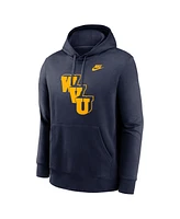 Nike Men's Navy West Virginia Mountaineers Legacy Logo Club Fleece Pullover Hoodie