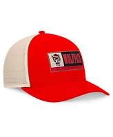 Top of the World Men's Red/Natural Nc State Wolfpack Bennett Trucker Adjustable Hat