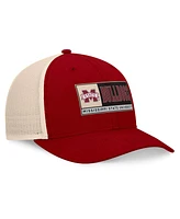 Top of the World Men's Maroon/Natural Mississippi State Bulldogs Bennett Trucker Adjustable Hat