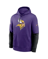 Nike Men's Purple Minnesota Vikings 2024 Sideline Club Pullover Hoodie