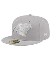 New Era Men's Gray Carolina Panthers Color Pack 59FIFTY Fitted Hat