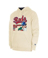 New Era Men's Cream Cincinnati Reds Big League Chew Pullover Hoodie