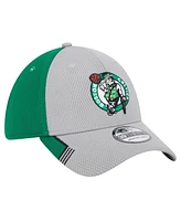 New Era Men's Gray/Kelly Green Boston Celtics Active Trim 39THIRTY Flex Hat