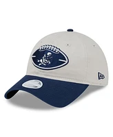 New Era Women's Stone/Navy Dallas Cowboys 2024 Nfl Sideline Historic 9TWENTY Adjustable Hat