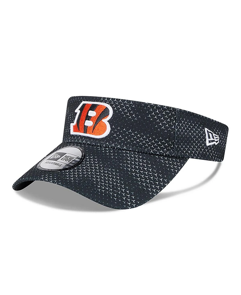 New Era Men's Black Cincinnati Bengals 2024 Sideline Visor