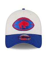 New Era Men's Stone/Royal Buffalo Bills 2024 Sideline Historic 39THIRTY Flex Hat