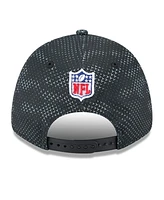 New Era Men's Black Washington Commanders 2024 Sideline 9FORTY Stretch-Snap Hat