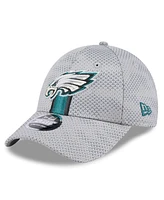 New Era Men's Gray Philadelphia Eagles 2024 Sideline 9FORTY Stretch-Snap Hat