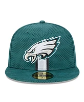 New Era Men's Midnight Green Philadelphia Eagles 2024 Sideline 59FIFTY Fitted Hat