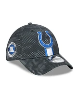 New Era Men's Black Indianapolis Colts 2024 Sideline 39THIRTY Flex Hat