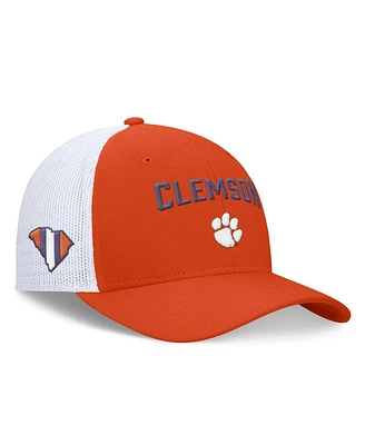 Nike Men's Orange/White Clemson Tigers Primetime Rise City Trucker Adjustable Hat