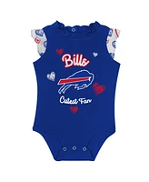 Outerstuff Baby Buffalo Bills Happy Hearts 2-Piece Bodysuit Set