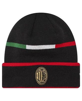 New Era Men's Black Ac Milan 1995 Cuffed Knit Hat