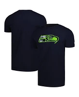 New Era Men's College Navy Seattle Seahawks Camo Logo T-Shirt