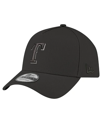 New Era Men's Black Texas Rangers A-Frame 9FORTY Adjustable Hat