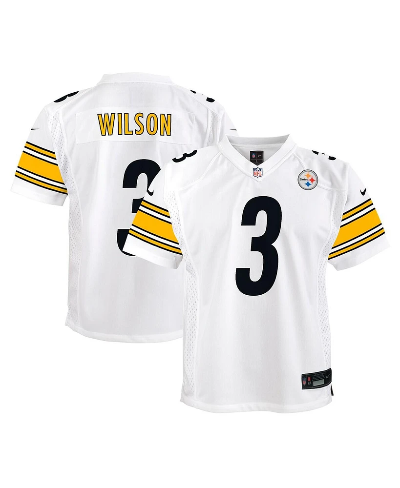 Nike Big Boys and Girls Russell Wilson White Pittsburgh Steelers Player Game Jersey