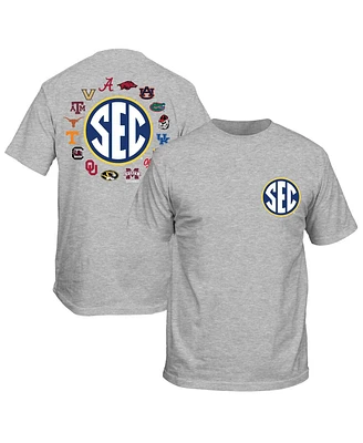 New World Graphics Men's Heather Gray Sec Circle Logo T-Shirt