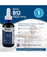 Trace Minerals Liquid Ionic Vitamin B12 1000 mcg | Dietary Supplement Powerd by Concentrace Full Spectrum Ionic Minerals | 2 fl oz, 59 Servings