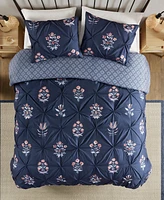 Madison Park Marfa Pintuck 3-Pc. Duvet Cover Set