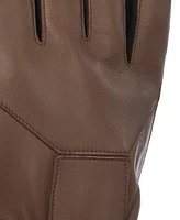 Isotoner Signature Men's Water Repellent Genuine Leather Touchscreen Stretch Gloves