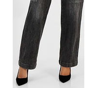 Michael Kors Women's High-Rise Faded Cargo Jeans