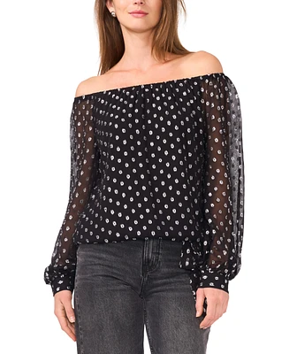 Vince Camuto Women's Shine Off-The-Shoulder Top