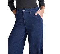 Dkny Jeans Women's High-Rise Wide-Leg Trouser