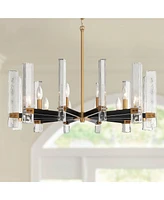 Possini Euro Design Daphne 32 1/4" Mid Century Modern Chandelier Ceiling Light Fixture Dining Room Over Table Kitchen Island Foyer Hanging Unique 12-L