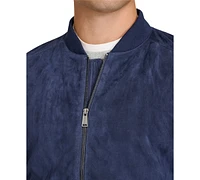 Cole Haan Men's Suede Varsity Jacket