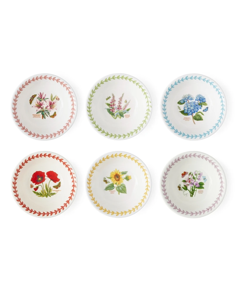 Portmeirion Botanic Garden Meadow Assorted Mini Bowls, Set of 6