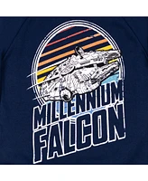 Star Wars Boys The Mandalorian Darth Vader X-Wing Millennium Falcon Fleece Pullover Hoodie to