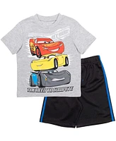 Disney Toddler Boys Lion King Cars T-Shirt and Mesh Shorts Outfit Set to (18 Months