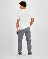 Ax Armani Exchange Mens Slim Fit Light Wash Jeans Graphic T Shirt