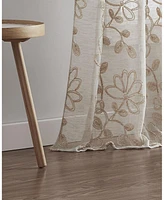 Dainty Home Rita Linen Look 76" W x 63" L Grommet Window Panel Set